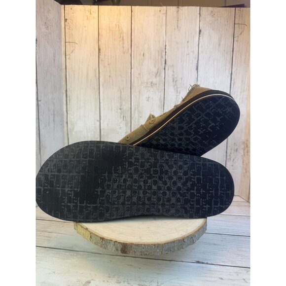 Sanuk Mens 14 Vagabond Sidewalk Surfer Brown Canvas Lightweight Loafer Shoes - Picture 9 of 9